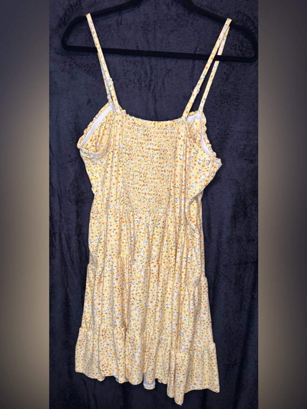 No Boundaries Yellow Floral Sundress with Tie-Detail - Picture 3 of 6